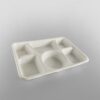 Bagasse 6 Compartment Rectangular Tray
