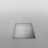 Cake Card Silver Square Single Thick