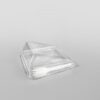 Somoplast Plastic Cake Slice Clear Hinged Container
