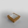Hinged Laminated Kraft Food Box With Window