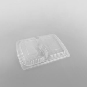 Somoplast Lid For Black 2 Compartment Microwavable Take Away Container [50%/50% Split] - To Fit 1000/1250cc Container :£25.50