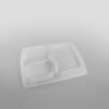 Somoplast Lid For Black 3 Compartment Microwavable Take Away Container