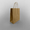 Ribbed Kraft Twisted Handle Paper Bag