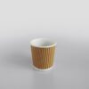 Go-Pak Ripple Kraft Paper Cup Hot