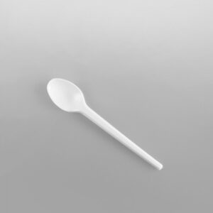 Plastic White Teaspoons