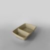 Sabert 2 Compartment Rectangular Pulp Container