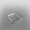 GPI Crudipack Clear Square Salad Bowl Base [370cc]