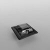 GPI Black Square Sushi Trays & Lids