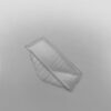 Hinged Plastic Sandwich Wedge For Triple Sandwiches