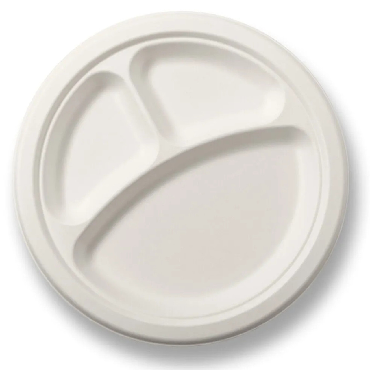 Compartment Bagasse Plate