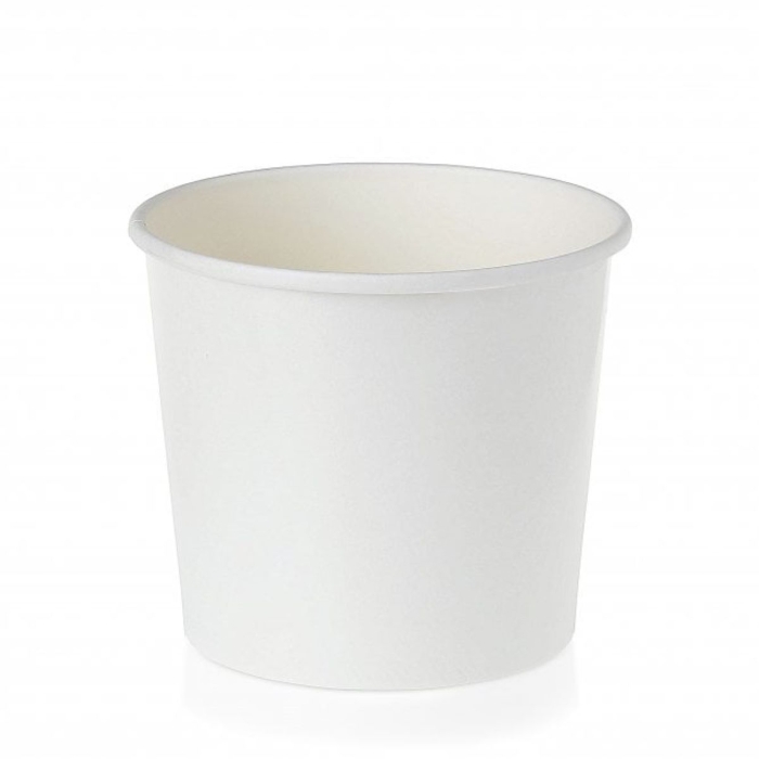 White Soup Containers